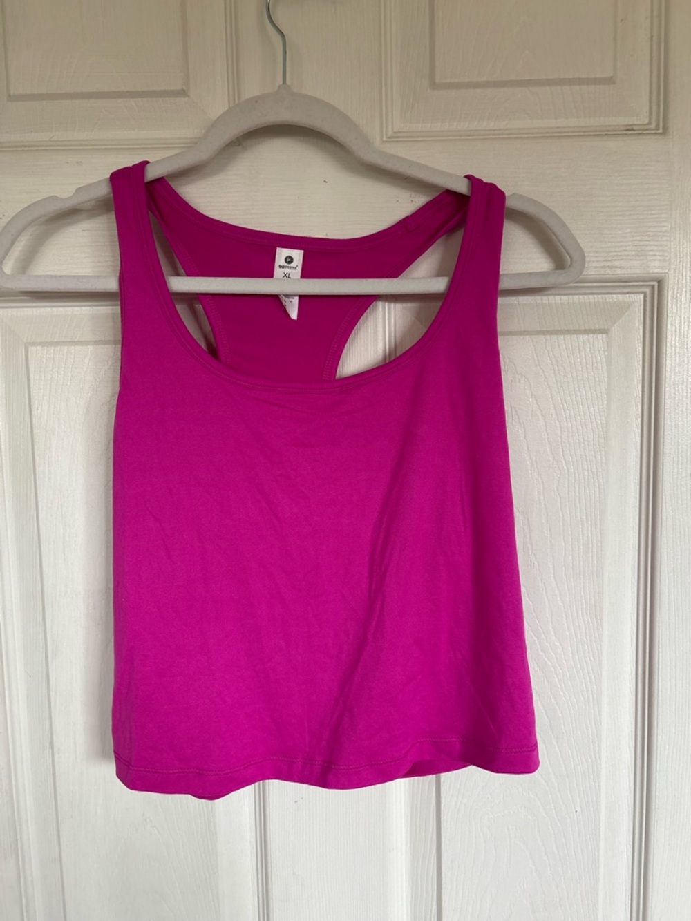 90 Degree By Reflex Bright Fuchsia Racerback Tank Top